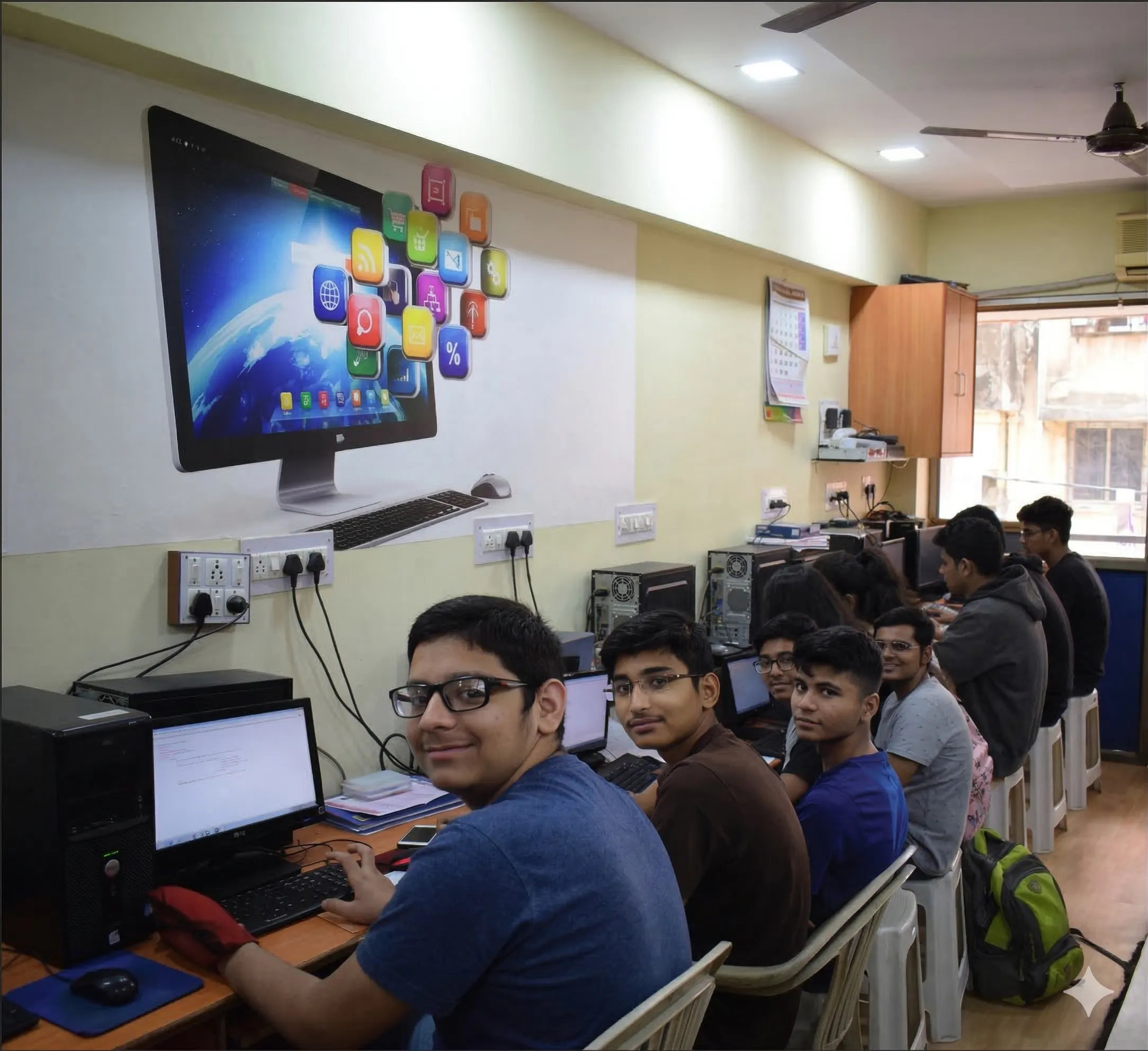 Learning Support: mentorship and computer coaching at ECWDS computer classes, Surat